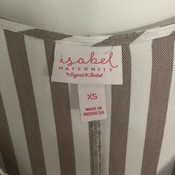 Striped maternity dress - Picture 2 of 3